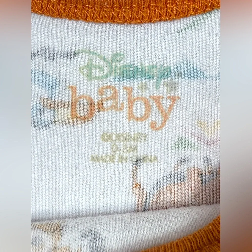 DISNEY‎ Baby Lion King Infant Bodysuit 0-3M Playful Safari Simba Timon Pumba